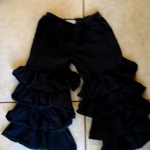 Black Ruffle pants
